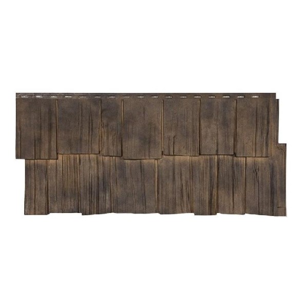 Фасадная панель T-Сайдинг- Щепа Дуб ЭКО-2 Орех купить в Одинцово