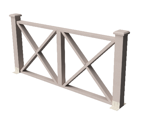 Ограждения декоративное ДПК GRINDERDECO Тауэр выбеленый дуб купить в Одинцово