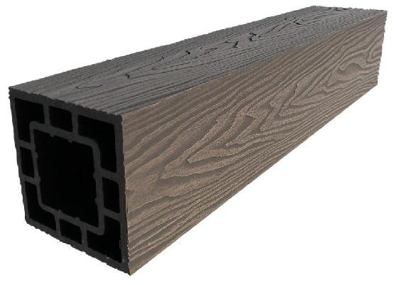 Столб опорный ДПК 3D GardenParkett фактура дерева Венге купить в Одинцово