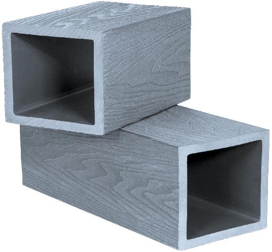 Столб опорный Polivan SINGARAJA 3D фактура дерева, серый купить в Одинцово