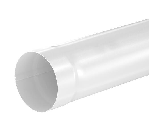 Водосток Aquasistem, система 125x90 - Труба водосточная 1.00м RR 20 Белый купить в Одинцово