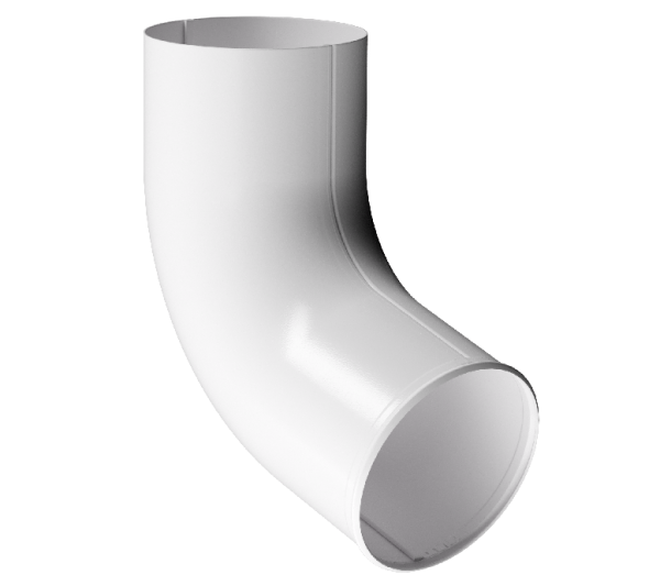 Отвод трубы D90 Döcke STAL PREMIUM Пломбир, (RAL 9010) купить в Одинцово