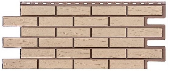 Фасадная панель T-Сайдинг-Кирпич Саман Пустынный купить в Одинцово