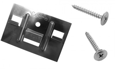 КЛЯММЕР + САМОРЕЗЫ 3,9Х30ММ ДЛЯ CEDRAL CLICK 250 ШТ (ПО ДЕРЕВУ)