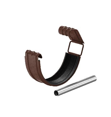 Водосток Aquasistem, Система 150/100 - Соединитель желоба с резиновым уплотнителем RAL 8017 Коричневый matt купить в Одинцово