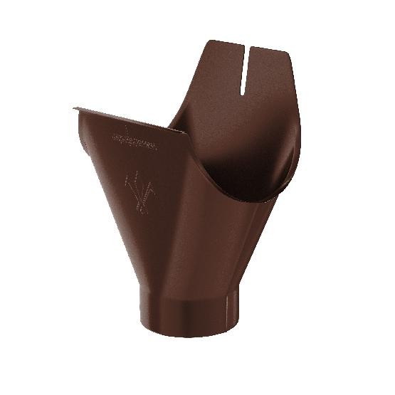 Водосток Aquasistem, система 125x90 - Воронка желоба RAL 8017 Коричневый купить в Одинцово