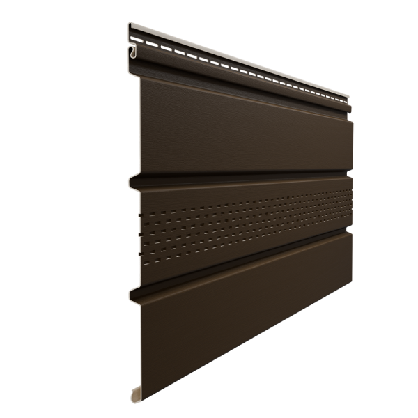 Софит Элит с центральной перфорацией Коричневый (темный дуб) купить в Одинцово