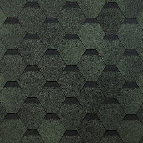 Гибкая черепица Shinglas, коллекция Оптима – Зеленый купить в Одинцово