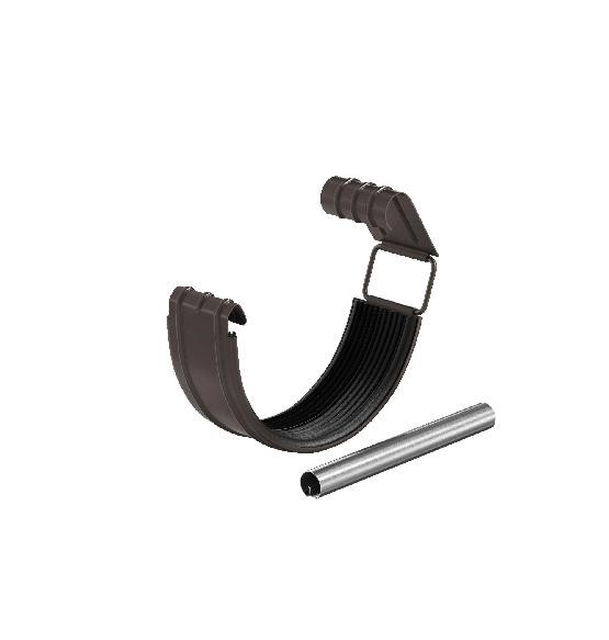 Водосток Aquasistem, система 150/100 - Соединитель желоба с резиновым уплотнителем RR 32 Тёмно Коричневый купить в Одинцово