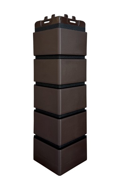 Угол Grand Line клинкерный кирпич ПРЕМИУМ Шоколадный (шов RAL 9005) купить в Одинцово