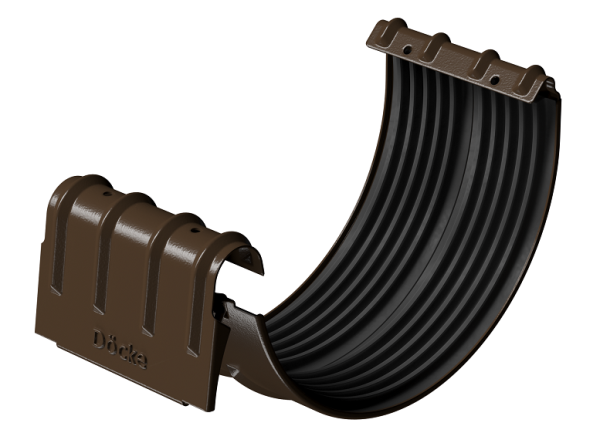 Соединитель желобов D125 Döcke STAL PREMIUM Каштан, (RAL 8017) купить в Одинцово