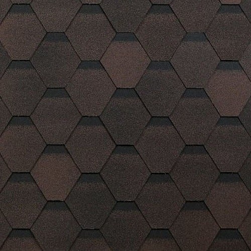 Гибкая черепица Shinglas, коллекция Оптима – Коричневый купить в Одинцово