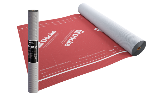 Супердиффузионная мембрана Docke, АT 130 EL трёхслойная, (универсальная с клеевой полосой) купить в Одинцово