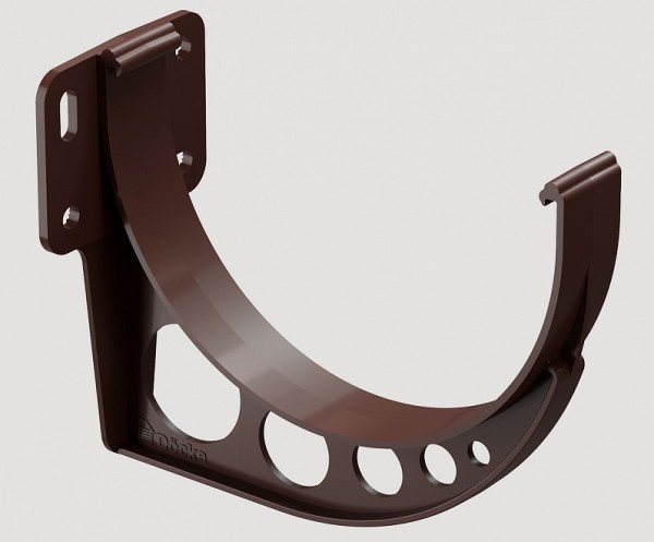 Кронштейн желоба ПВХ Docke STANDART Тёмно-коричневый купить в Одинцово