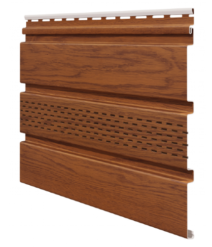 Софит ламинированный VOX NATURE с центральной перфорацией, Золотой-дуб купить в Одинцово