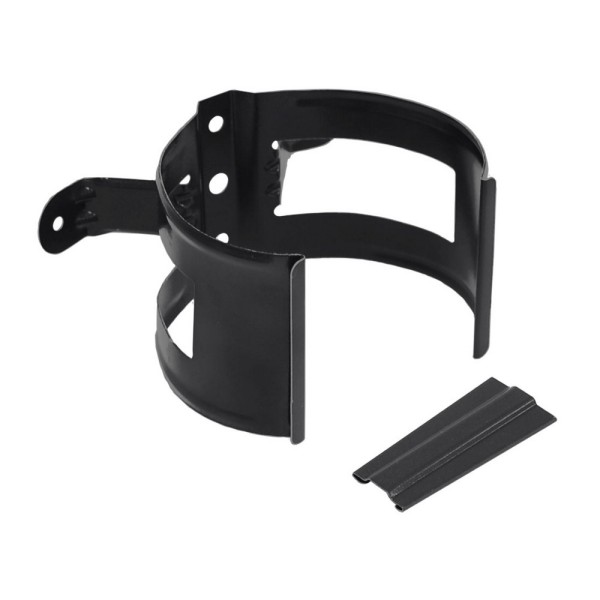 Водосток Grand Line 125x90 – Хомут трубы (на дерево) RAL 9005 купить в Одинцово