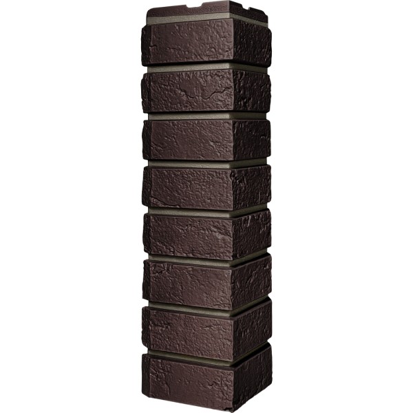 Угол наружный ДАЧНЫЙ Серия Баварский кирпич Темно коричневый купить в Одинцово