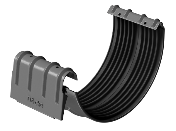 Соединитель желобов D125 Döcke STAL PREMIUM Графит, (RAL 7024) купить в Одинцово