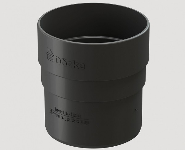 Муфта соединительная ПВХ Docke STANDART серый купить в Одинцово
