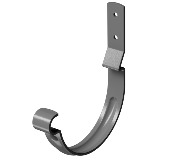 Карнизный крюк короткий (гнутый) D125 Döcke STAL PREMIUM Графит, (RAL 7024) купить в Одинцово