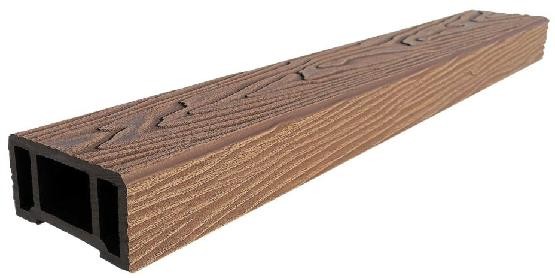 Перила ДПК 3D GardenParkett фактура дерева Светло-коричневый купить в Одинцово