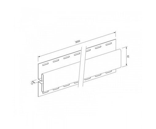 H-профиль для винилового сайдинга VOX STANDART купить в Одинцово