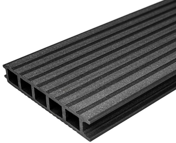 Террасная доска из ДПК бесшовная holzhof, Антрацит купить в Одинцово