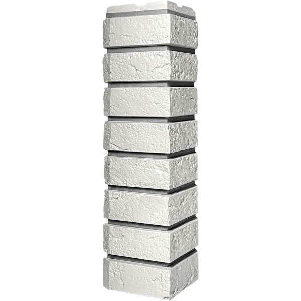 Угол наружный ДАЧНЫЙ Серия Баварский кирпич Белый купить в Одинцово