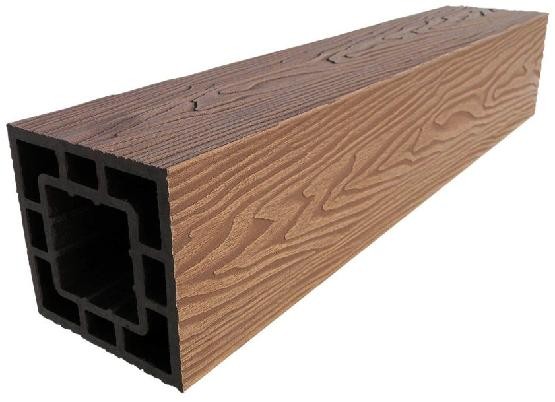 Столб опорный ДПК 3D GardenParkett фактура дерева Светло-коричневый купить в Одинцово