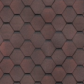 Гибкая черепица Shinglas, серия Классик, коллекция Кадриль – Гранат купить в Одинцово