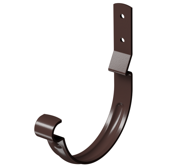 Карнизный крюк короткий (гнутый) D125 Döcke STAL PREMIUM Шоколад, (RAL 8019) купить в Одинцово