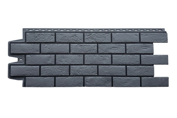 ФП Grand Line состаренный кирпич премиум Графит (шов RAL 9005) купить в Одинцово