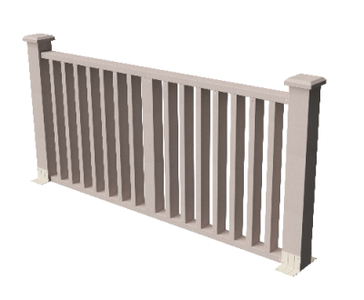 Ограждения декоративное ДПК GRINDERDECO  Риальто выбеленый дуб