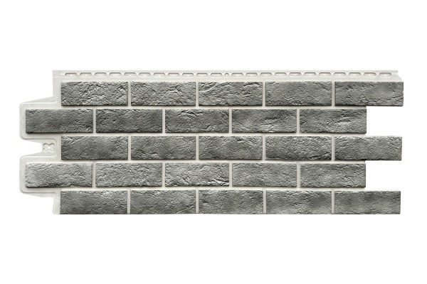 Фасадная панель Grand Line Состаренный кирпич Элит гранит, ШОВ белый купить в Одинцово