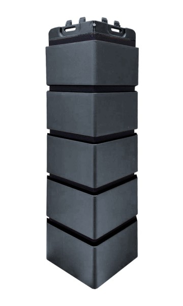 Угол Grand Line состаренный кирпич премиум Графит (шов RAL 9005) купить в Одинцово