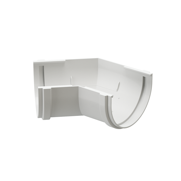 Угол желоба универсал 135˚ Docke Premium ПВХ - Пломбир купить в Одинцово