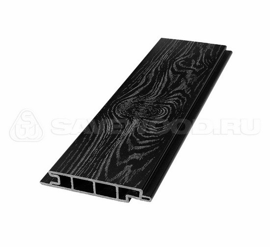 Террасная доска из ДПК SW Padus тангенциальный распил «SaveWood» черный купить в Одинцово