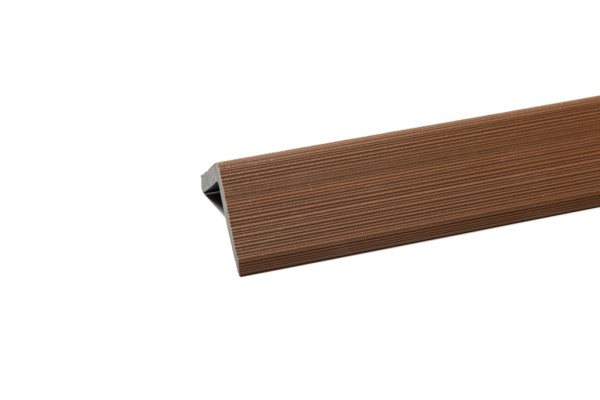 Уголок торцевой Ecodecking Скай коэкструзия 45х45х3000 Тик купить в Одинцово