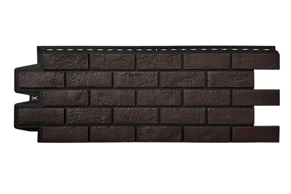ФП Grand Line состаренный кирпич премиум Шоколадный (шов RAL 9005) купить в Одинцово