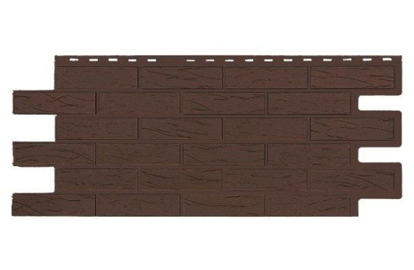 Фасадная панель T-Siding Кирпич Саман Эко Браун купить в Одинцово
