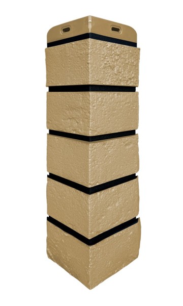 Угол Grand Line состаренный кирпич премиум Песочный (шов RAL 9005) купить в Одинцово