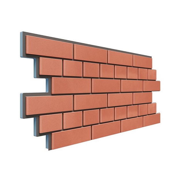 Фасадная термопанель Доломит кирпич 20мм Красный купить в Одинцово