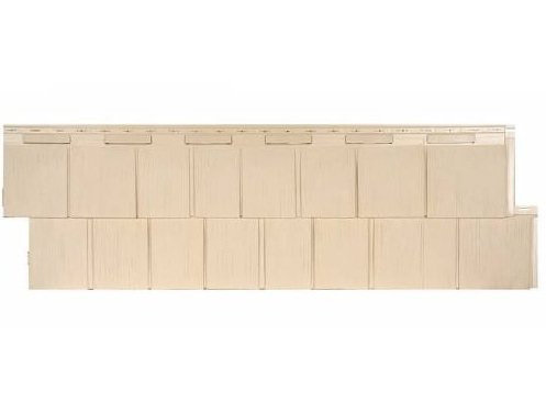 Фасадная панель T-Сайдинг-Щепа пихта ЭКО-1 Желтый купить в Одинцово