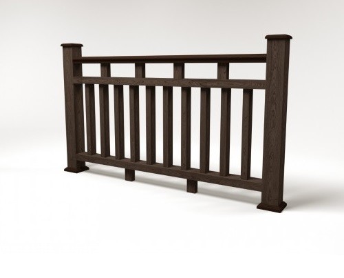 Ограждение из ДПК FG8 венге купить в Одинцово