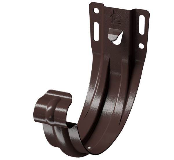 Карнизный кронштейн (штампованный) D125Döcke STAL PREMIUM Шоколад, (RAL 8019) купить в Одинцово