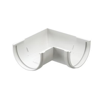 Угол желоба 90˚ Docke Premium ПВХ - Пломбир