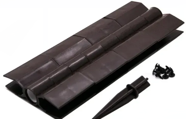 Угловой элемент поворотный, пластиковый от 60° до 300° для доски 300х30 мм из ДПК коричневый Holzhof купить в Одинцово