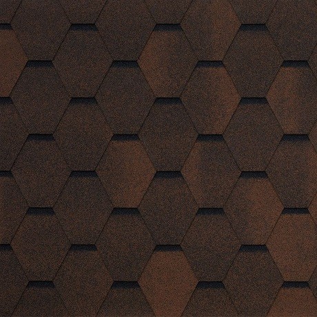 Гибкая черепица Tegola GARDA marrone 439 купить в Одинцово