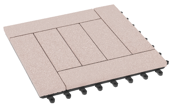 Модульный паркет ДПК GRINDERDECO Комфорт 6 Выбеленный дуб купить в Одинцово