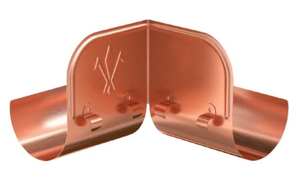 Водосток Aquasistem, система 150/100 - Ограничитель перелива угловой медный купить в Одинцово